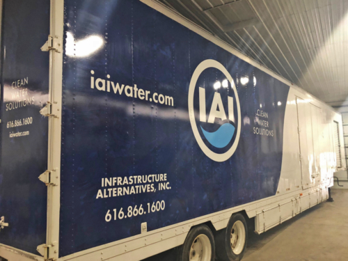 Mobile Water Treatment System Lamella Trailer Exterior